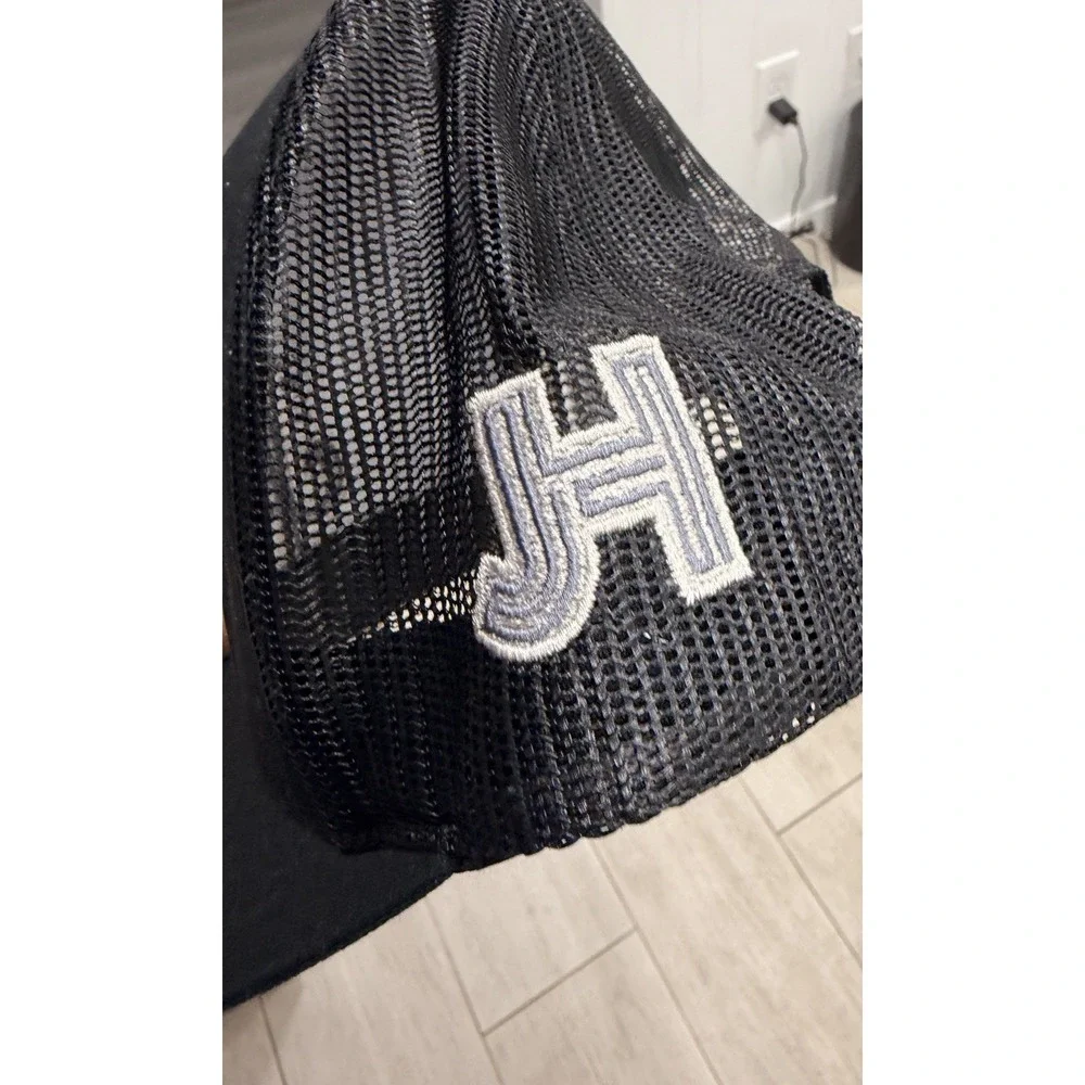 JJR Jobe Trucker Hat Yupoong Classics Black Mesh Snapback Cap Richardson Style